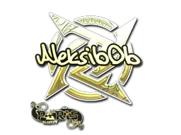 Sticker Aleksib (Gold) | Paris 2023 - Preço e onde comprar no CS2