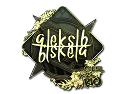 Sticker Aleksib (Gold) | Rio 2022 - Preço e onde comprar no CS2