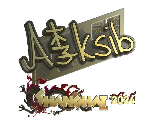 Sticker Aleksib (Gold) | Shanghai 2024 - Preço e onde comprar no CS2
