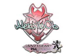 Sticker Aleksib (Holo) | Antwerp 2022 - Preço e onde comprar no CS2