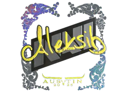 Sticker Aleksib (Holo) | Austin 2025 - Preço e onde comprar no CS2