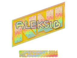 Sticker Aleksib (Holo) | Copenhagen 2024 - Preço e onde comprar no CS2
