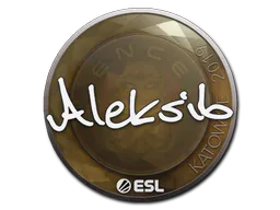 Sticker Aleksib | Katowice 2019 - Preço e onde comprar no CS2