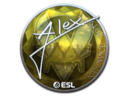 Sticker ALEX (Foil) | Katowice 2019 - Preço e onde comprar no CS2