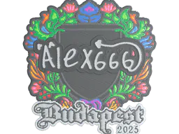 Sticker alex666 (Embroidered) | Budapest 2025 - Preço e onde comprar no CS2