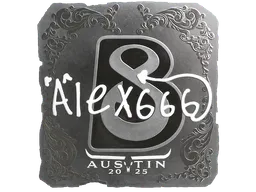 Sticker alex666 (Foil) | Austin 2025 - Preço e onde comprar no CS2