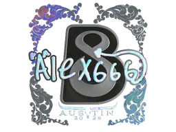 Sticker alex666 (Holo) | Austin 2025 - Preço e onde comprar no CS2