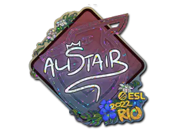 Sticker aliStair (Glitter) | Rio 2022 - Preço e onde comprar no CS2