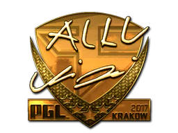 Sticker allu (Gold) | Krakow 2017 - Preço e onde comprar no CS2