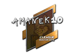 Sticker AmaNEk | Boston 2018 - Preço e onde comprar no CS2