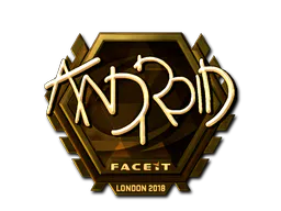 Sticker ANDROID (Gold) | London 2018 - Preço e onde comprar no CS2