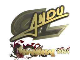 Sticker aNdu (Gold) | Shanghai 2024 - Preço e onde comprar no CS2