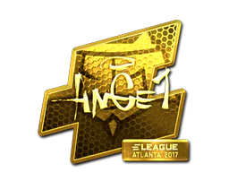 Sticker ANGE1 (Gold) | Atlanta 2017 - Preço e onde comprar no CS2