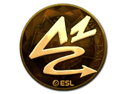 Sticker ANGE1 (Gold) | Katowice 2019 - Preço e onde comprar no CS2