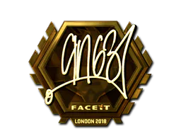 Sticker ANGE1 (Gold) | London 2018 - Preço e onde comprar no CS2