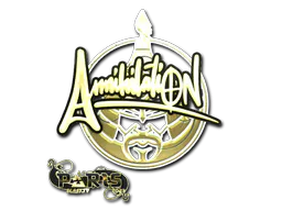Sticker ANNIHILATION (Gold) | Paris 2023 - Preço e onde comprar no CS2
