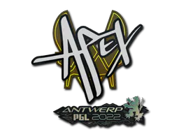 Sticker apEX | Antwerp 2022 - Preço e onde comprar no CS2