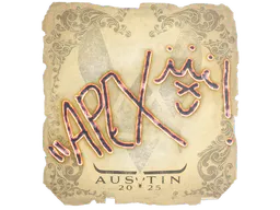 Sticker apEX | Austin 2025 - Preço e onde comprar no CS2