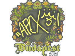 Sticker apEX | Budapest 2025 - Preço e onde comprar no CS2