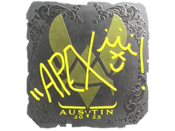 Sticker apEX (Foil) | Austin 2025 - Preço e onde comprar no CS2