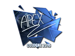 Sticker apEX (Foil) | Cologne 2016 - Preço e onde comprar no CS2
