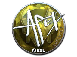 Sticker apEX (Foil) | Katowice 2019 - Preço e onde comprar no CS2