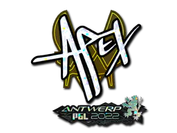 Sticker apEX (Glitter) | Antwerp 2022 - Preço e onde comprar no CS2