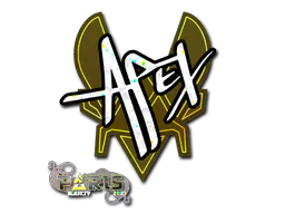 Sticker apEX (Glitter) | Paris 2023 - Preço e onde comprar no CS2