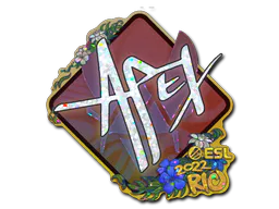 Sticker apEX (Glitter) | Rio 2022 - Preço e onde comprar no CS2