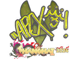 Sticker apEX (Glitter) | Shanghai 2024 - Preço e onde comprar no CS2