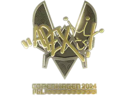 Sticker apEX (Gold) | Copenhagen 2024 - Preço e onde comprar no CS2