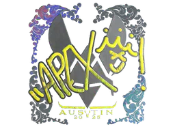 Sticker apEX (Holo) | Austin 2025 - Preço e onde comprar no CS2