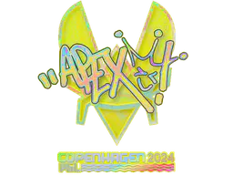 Sticker apEX (Holo) | Copenhagen 2024 - Preço e onde comprar no CS2