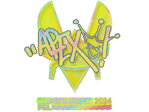 Sticker apEX (Holo) | Copenhagen 2024 - Preço e onde comprar no CS2