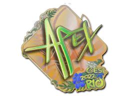 Sticker apEX (Holo) | Rio 2022 - Preço e onde comprar no CS2