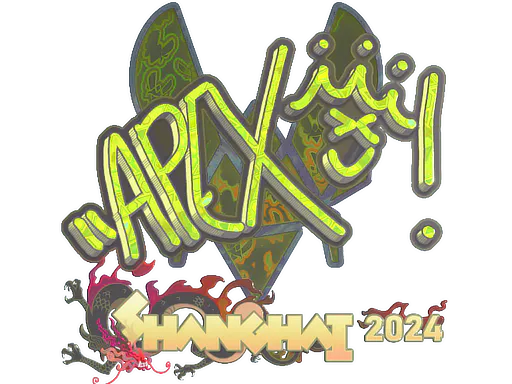 Sticker apEX (Holo) | Shanghai 2024 - Preço e onde comprar no CS2