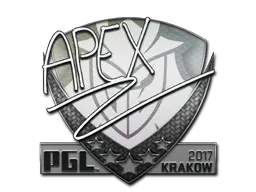 Sticker apEX | Krakow 2017 - Preço e onde comprar no CS2
