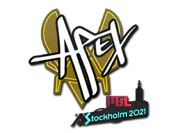 Sticker apEX | Stockholm 2021 - Preço e onde comprar no CS2