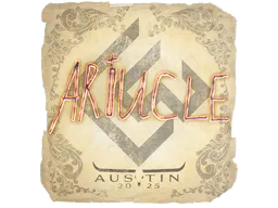 Sticker Ariucle | Austin 2025 - Preço e onde comprar no CS2