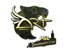 Sticker arT (Gold) | Stockholm 2021 - Preço e onde comprar no CS2