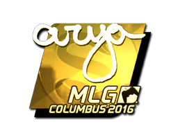Sticker arya (Gold) | MLG Columbus 2016 - Preço e onde comprar no CS2