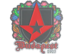 Sticker Astralis (Embroidered) | Budapest 2025 - Preço e onde comprar no CS2