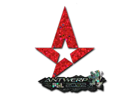 Sticker Astralis (Glitter) | Antwerp 2022 - Preço e onde comprar no CS2