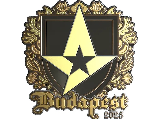 Sticker Astralis (Gold) | Budapest 2025 - Preço e onde comprar no CS2