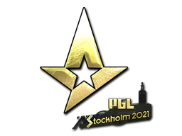 Sticker Astralis (Gold) | Stockholm 2021 - Preço e onde comprar no CS2