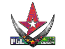 Sticker Astralis (Holo) | Krakow 2017 - Preço e onde comprar no CS2