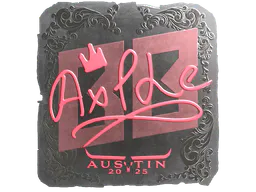 Sticker Ax1Le (Foil) | Austin 2025 - Preço e onde comprar no CS2