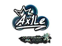 Sticker Ax1Le (Glitter) | Antwerp 2022 - Preço e onde comprar no CS2
