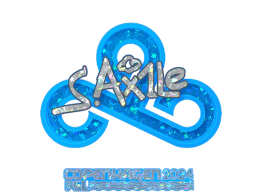 Sticker Ax1Le (Glitter) | Copenhagen 2024 - Preço e onde comprar no CS2