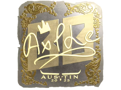Sticker Ax1Le (Gold) | Austin 2025 - Preço e onde comprar no CS2
